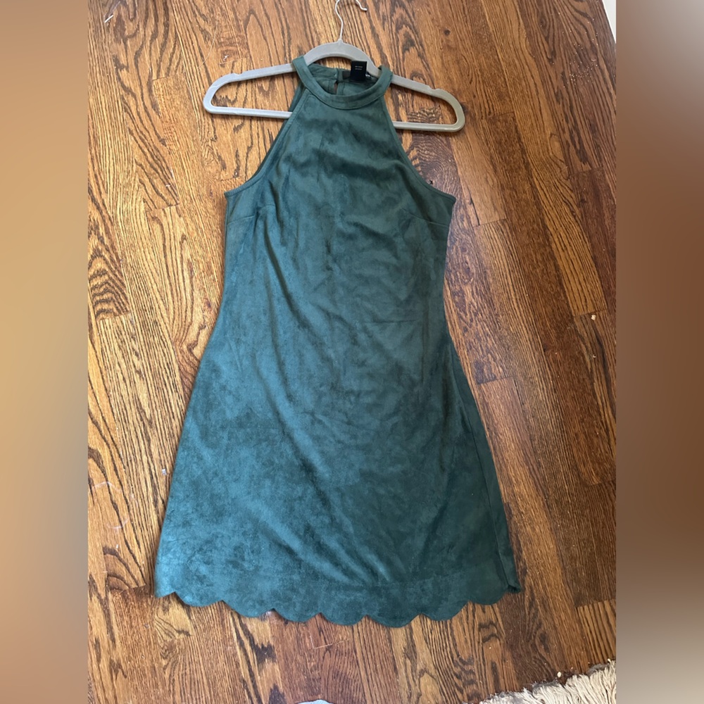 Aqua Green Halter Mini Dress